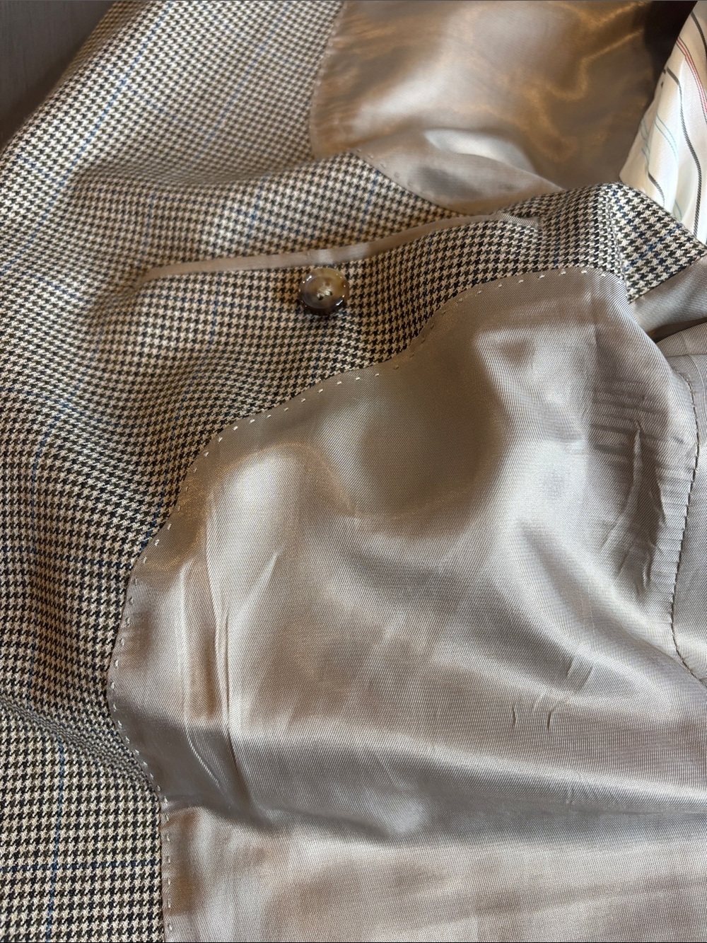 🤎 Lauren Ralph Lauren Men’s Brown Check Blazer 42R Lightweight Sport Coat 🤎 - Picture 5 of 14